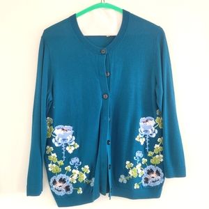 Cardigan with embroidery